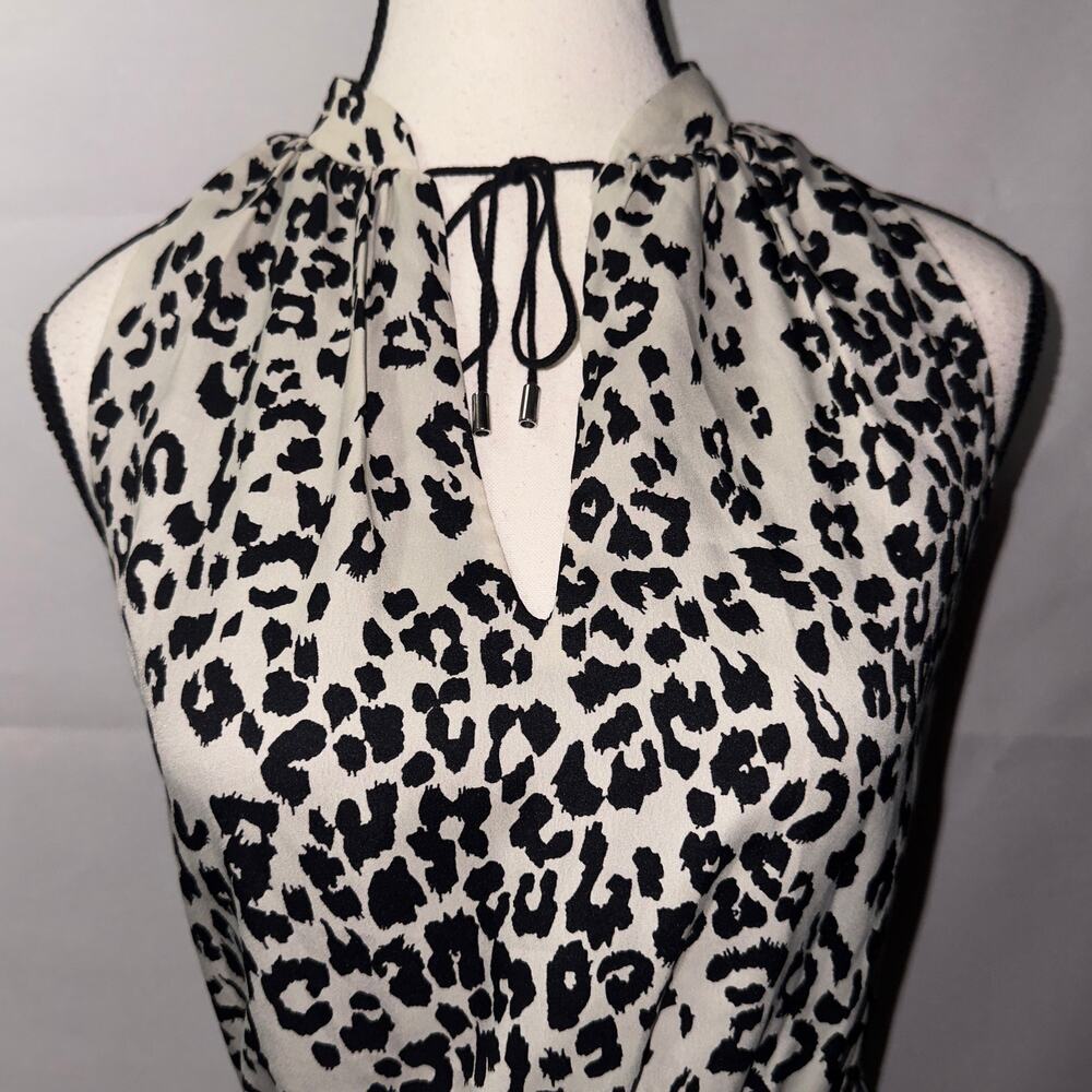 Mng Collection Leopard Print Short Sleeve Dress W… - image 4